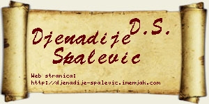 Đenadije Spalević vizit kartica